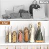 CT0433558JS_4 GoMaihe Purse Organizer for Closet: Adjustable Clear Handbag Storage Shelf | Plastic Clutch Dividers | Minimal | Keep Purses upright