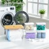 iCASA 5 in 1 Trash Bag Holder Dispenser Dishwasher & Laundry Pods Container | Large Stackable Under Sink Organizer Garbage Bag Dispenser for 13/30/33 Gallon Bags, Kitchen Pantry Clear Storage Bins