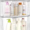 Vtopmart 3 Pack Clear Stackable Storage Drawers,Easy to Assemble Bathroom Organizers and Storage with handles,Plastic Drawers for Kitchen Pantry,Cabinet,Under Sink Organization | Tall, Medium and Small Pull-Out PET Drawers with Stackable Design for Bathroom Under-Sink Storage and Vertical Organization