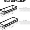 WOWBOX 2 Pack Adhesive Shower Caddies, No Drill Bathroom Shelves, Large | Stainless Steel Shower Shelf, Hanging Shower Organizers for Bathroom Storage, Home Decor, Bathroom Accessories