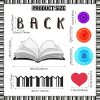 Qilery 83 Pcs Bulletin Board Set Welcome Back the Books Missed You Bulletin Board Decoration Cutout Back to School Classroom Decoration for Home School Library(Book)
