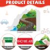 Road map to Success Bulletin Board Decorations Set Motivational Sign Bulletin Boarder Positive Inspirational Quote Paper Cutouts for Toddler Kids Back to School Classroom Home Wall Party Decor