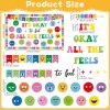 Feeling Bulletin Board Set Mental Health Classroom Decorations Growth Mindset Back to School Wall Art Decor Emotion Cutouts Feeling Chart for Kid Teacher School Counselor Therapy Calm Corner Supplies