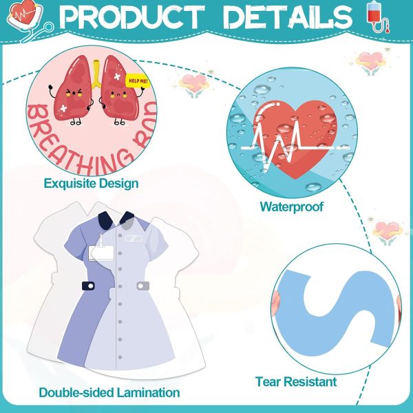 Nurse Classroom Bulletin Board Decorations Nursing Theme Classroom Decoration Pastel Healthcare Medical RN Cutouts When to Visit The Nurse Bulletin Board Set for Back to School Home Office Wall Decor