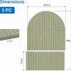 CT0435082JS_2 Large Arched Felt Bulletin Board, Sized 36" x 24" for Office & Wall Decor – 6 Customizable Adhesive Tiles with Pins are Perfect to Display Your Photos (Sage Green)
