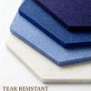 CT0435112JS_3 8 Pack Hexagon Felt Bulletin Board Tiles - 12" Large Thick Pin Board for Walls with 30 Push Pins, DIY Boards for Office Home School Decor, Aesthetic Hex Cork Board Alternative