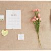 Foldable Large Felt Bulletin Board - 36'' x 18'', Decorative Picture Framed Display Board with 35 Rose Pins for School, Home, Kitchen & Office Walls