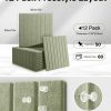Cork Bulletin Board Tiles, Office Pin Board | 48" x 36" Large Wall Panels for Office, Dorm, Room and Desk Decor (Sage Green)