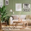 Cork Bulletin Board Tiles, Office Pin Board | 48" x 36" Large Wall Panels for Office, Dorm, Room and Desk Decor (Sage Green)