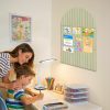 CT0435156JS_2 35" x 24" Arched Felt Bulletin Board for Wall Decor, Sage Green | 6 Pack Cork Board Alternative with pushpins, Safe Adhesive Tabs, Display Vision Board for Photos, Notes & Reminders
