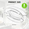 CT0437006JS_2 8 Pack Blind Cord Winder Safety Blind Cord Holder Clear Baby Proof Window Blinds Cords Safety Childproof Blind String Wrap Blind Cord Wrap Cleat Alternative Protect Kids and Pets, No Wall Damage