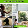 CT0437006JS_4 8 Pack Blind Cord Winder Safety Blind Cord Holder Clear Baby Proof Window Blinds Cords Safety Childproof Blind String Wrap Blind Cord Wrap Cleat Alternative Protect Kids and Pets, No Wall Damage