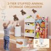 BBLIKE Toy Storage Organizer, Stuffed Animal Storage with 4 Removable Bins