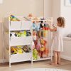 BBLIKE Toy Storage Organizer, Stuffed Animal Storage with 4 Removable Bins