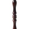 100% Solid Wood Round Side Table, Small Drink Table for Small Spaces, Modern End Table Accent Nightstand for Bedroom, Living Room, Corners and Office, Brown