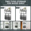 Xstydes Towel Racks for Bathroom, Metal Towel Holder with Storage Basket,Wall Towel Rack for Rolled Towels, Towel Storage for Small Bathroom,Black