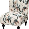 FUANGUI Armless Accent Chair Cover Slipcover Covers | Stretch Spandex Chair Covers for Living Room Removable Washable for Armless Chair Furniture Protector