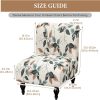 FUANGUI Armless Accent Chair Cover Slipcover Covers | Stretch Spandex Chair Covers for Living Room Removable Washable for Armless Chair Furniture Protector