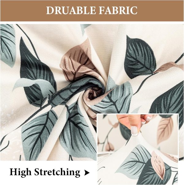 FUANGUI Armless Accent Chair Cover Slipcover Covers | Stretch Spandex Chair Covers for Living Room Removable Washable for Armless Chair Furniture Protector