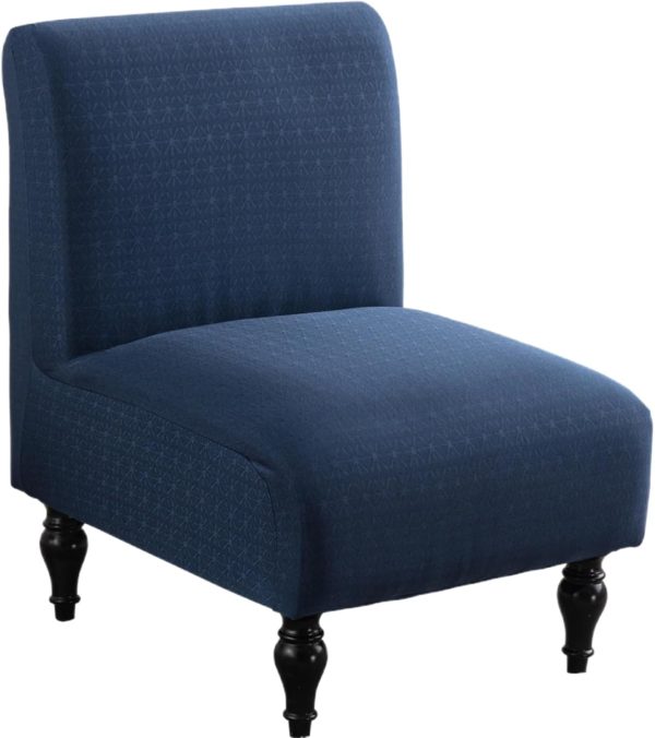 CT0439346JS_1 LavishCover Armless Accent Chairs Covers, Thick Armless Recliner Sofa Cover Stretchable, Removable Armless Chair Slipcover for Living Dining Room Hotel (Navy Blue, 1pc)
