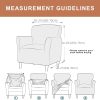 Banquet Armchair Slipcovers Accent Chair Covers Chair Slipcover | Stretch 1-Piece Armchair Cover with Arms Anti Slip Armchair Sofa Covers Furniture Protector for Kids Pets Living Room Decor