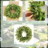 26" Large Eucalyptus Wreaths for Front Door, Artificial Green Leaves Greenery Wreath Boxwoods Wreaths for Indoor Outdoor Home Wall Window Weddings Decor Spring Summer All Seasons