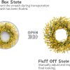 CT0439610JS_4 TEMPUS 20 Inch Yellow Flower String for Front Doors Wreath Spring and Summer Wreath for Indoor and Outdoor Decor Rustic and Farmhouse Style Home Decor(Yellow )