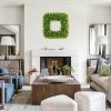 20 Inch Large Boxwood Wreath Spring Summer Artificial Green Wreaths for Front Door Farmhous Wedding Window Hanging Wall All Year Round Indoor & Outdoor St Patrick's Day Decor