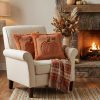 AVOIN colorlife Caramel Fall Pumpkin Throw Pillow Covers 18x18 Inch 2PC