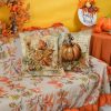 CT0440280JS_3 ONWAY Fall Throw Pillow Covers 18x18 Inch Set of 2 Vintage Pumpkin Decor