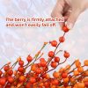 CT0440470JS_3 24" Berry Fall Wreath for Front Door, Orange/Yellow Autumn Harvest Wreath | Farmhouse Thanksgiving Wreath Decorations with Realistic Berries for Window, Wall, Mantel, No Fall Off, No-Fade, Handcrafted
