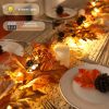 6 FT Lighted Fall Garland with Lights Autumn Automatic ON/Off Timer