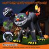 14FT Giant Halloween Inflatable Black Cat, Blow up Halloween Decoration Built-in 7 LED for Halloween Decoration Outdoor Indoor Home Party Supplies Halloween Lawn Decor