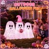 CT0440790JS_4 Junkin 6ft Tall Pink Halloween Inflatable Pastel Ghost Outdoor Decoration