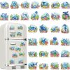 Xuhal 30 Pcs Summer Diamond Painting Magnets Ocean Animal Diamond Art Magnet Kits for Adults 5D Rhinestone Beach Under The Sea Animal Refrigerator Magnetic Sticker for DIY Craft Fridge Ocean Gifts
