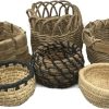 Traditional Craft Kits Beginner Basket Weaving Kit Set of 6 | DIY Basket Making Supplies for New Weavers, Includes Coiled, Plaited, Twined and Wicker Projects, Natural Fiber Craft Kit