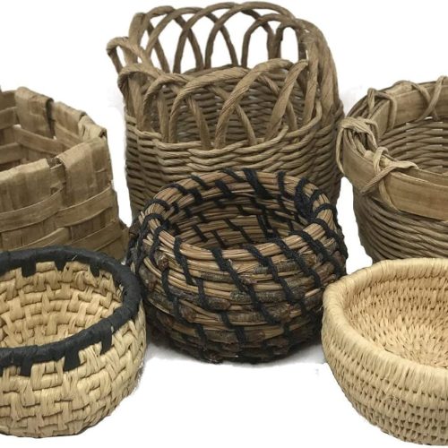 Traditional Craft Kits Beginner Basket Weaving Kit Set of 6 | DIY Basket Making Supplies for New Weavers, Includes Coiled, Plaited, Twined and Wicker Projects, Natural Fiber Craft Kit