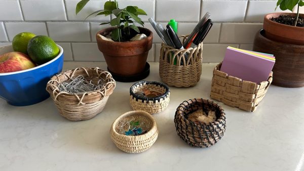Traditional Craft Kits Beginner Basket Weaving Kit Set of 6 | DIY Basket Making Supplies for New Weavers, Includes Coiled, Plaited, Twined and Wicker Projects, Natural Fiber Craft Kit