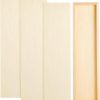 Bright Creations Unfinished Wood Panels for Panel Painting & Blank Canvas - Cradle Boards for Porch Sign Blanks - Long Wood Boards for Crafts & Wall Decor - 6 x 23 x 0.84 in, Pack of 4