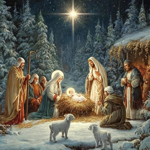 NBSDDZY Diamond Art Kits for Adults Jesus Nativity 5D DIY Round Full Drill Diamond Painting Kits for Beginners, Crystal Rhinestones Dot Gem Art Easy, Home Wall Decor 11.8x11.8 Inch