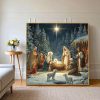 NBSDDZY Diamond Art Kits for Adults Jesus Nativity 5D DIY Round Full Drill Diamond Painting Kits for Beginners, Crystal Rhinestones Dot Gem Art Easy, Home Wall Decor 11.8x11.8 Inch