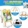 ESRICH 24 Set Mini Acrylic Paint Kit, Mini Stretched Canvas with Easel | Acrylic Paint Strips, Paint Palettes, Painting Brushes, Mini Canvas and Easel Set for Kids Artists Beginner, Gift