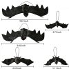 CT07018HLD109GT_2 24PCS Halloween Hanging Bats, 5 Sizes Realistic Bat Decorations | 24PCS Bat Set • 5 Different Sizes • Realistic 3D Design • Easy Hanging • Indoor & Outdoor Decor