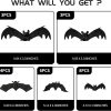 CT07018HLD109GT_4 24PCS Halloween Hanging Bats, 5 Sizes Realistic Bat Decorations | 24PCS Bat Set • 5 Different Sizes • Realistic 3D Design • Easy Hanging • Indoor & Outdoor Decor