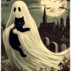 YERUOUIU Ghost Diamond Art Kits for Adults,Halloween Ghost Full Drill Diamond Painting Kits for Beginners,5D DIY Gem Art Paint by Diamonds Dots Crafts for Home Wall Decor 12x16 Inch