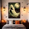 YERUOUIU Ghost Diamond Art Kits for Adults,Halloween Ghost Full Drill Diamond Painting Kits for Beginners,5D DIY Gem Art Paint by Diamonds Dots Crafts for Home Wall Decor 12x16 Inch