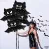 KatchOn Black Bat Balloons 35 Inch, Pack of 8 | Summerween Bat Balloon for Summerween Party Decorations, Halloween Bat Foil Balloon For Spooky Summer Decorations
