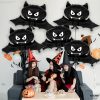 KatchOn Black Bat Balloons 35 Inch, Pack of 8 | Summerween Bat Balloon for Summerween Party Decorations, Halloween Bat Foil Balloon For Spooky Summer Decorations