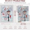 DIADAY Winter Cardinal Diamond Painting Kit with Inspirational Bible Verse, Diamond Art Kits for Adults, Full Drill Diamond Art, 5D DIY Craft Home Wall Decor Gift 12 x 12 Inches