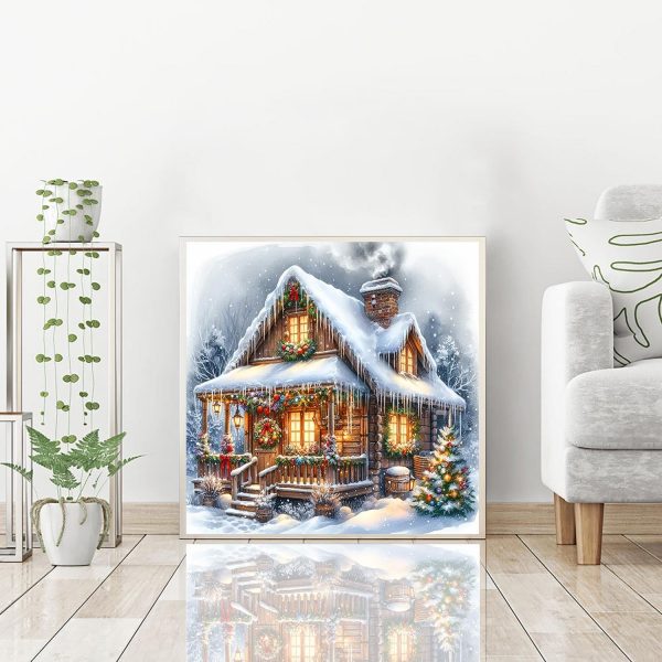 CT0928ZRA58GT_2 igoodom Christmas Diamond Art Kits for Adults, DIY Wall Decor | Diamond Painting Kit - Sparkling Full Drill Design Perfect for Home Decor, Holiday Gifting, And Relaxing Crafting 14x14inch